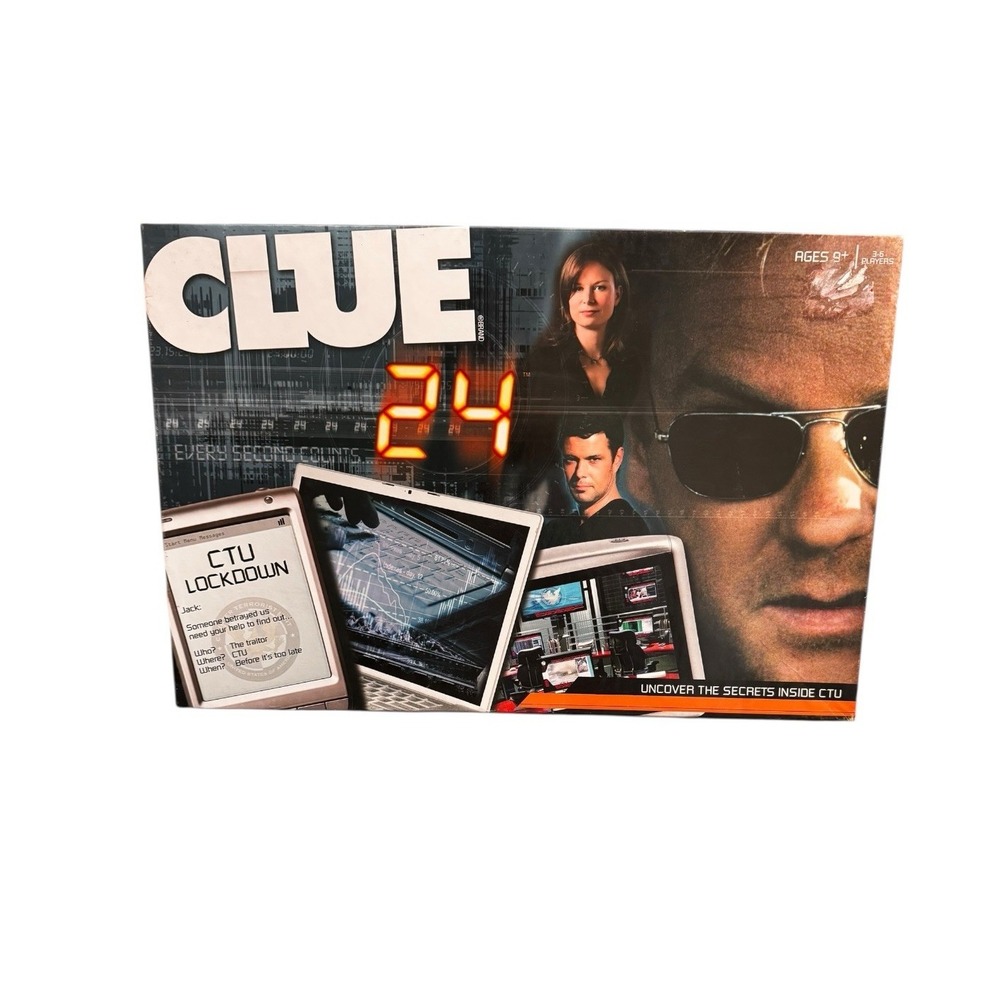 Clue 24 Edition Board Game USAopoly Fox TV Series Jack Bauer CTU‎ Complete
